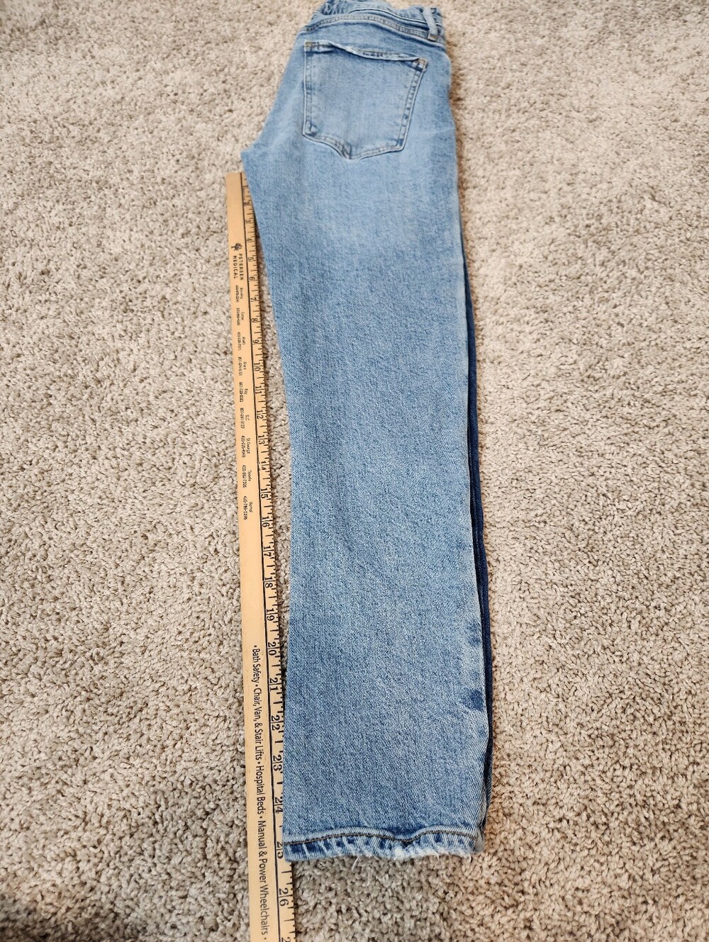 AGOLDE Swerve Toni Mid Rise Jeans Women Size 25 Straight Side Stripe - Picture 9 of 10